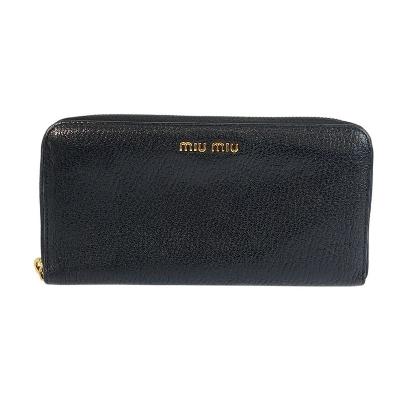 Miu Miu Leather Long Wallet